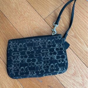 Black Coach Wristlet